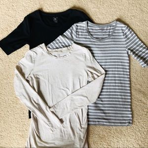 Set of 3 Gap Maternity Shirts